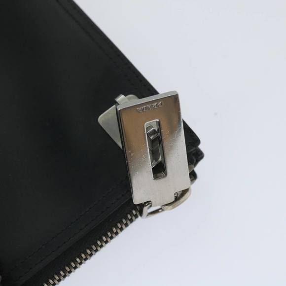 PRADA Hand Bag Leather Black Auth fm2852 - Picture 10 of 16